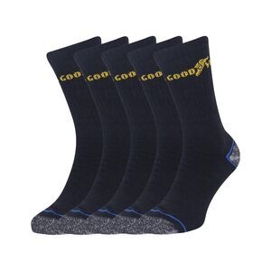 Goodyear Mens Heavy Duty Work Socks (Pack of 5) / Black